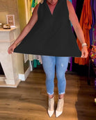 Lavinque Tops Top Sans Manches Femme | Fluide & Chic | Col Chemise