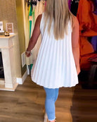 Lavinque Tops Top Sans Manches Femme | Fluide & Chic | Col Chemise