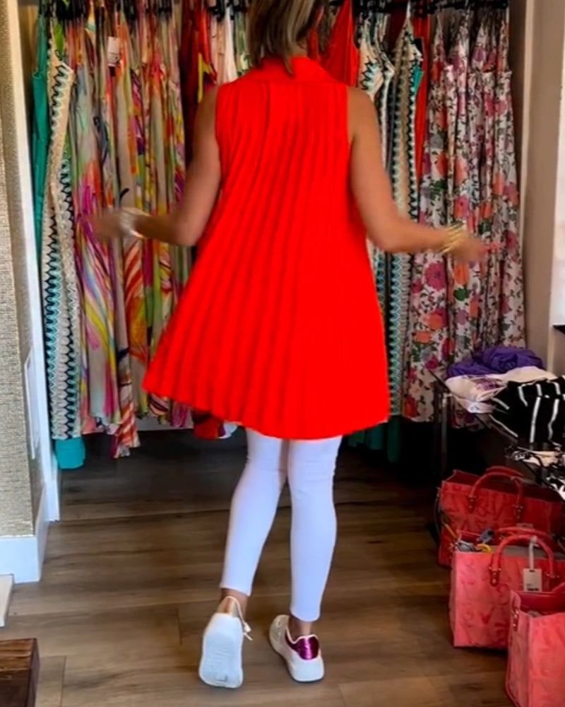 Lavinque Tops Top Sans Manches Femme | Fluide & Chic | Col Chemise