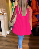 Lavinque Tops Top Sans Manches Femme | Fluide & Chic | Col Chemise