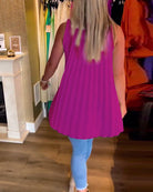 Lavinque Tops Top Sans Manches Femme | Fluide & Chic | Col Chemise
