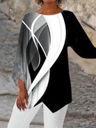 Lavinque tops Tunique Asymétrique | Élégance Moderne | Confort et Style