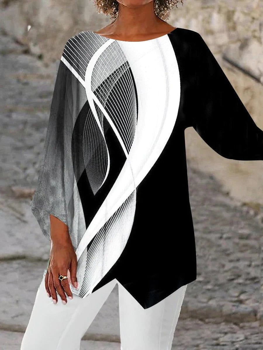 Lavinque tops Tunique Asymétrique | Élégance Moderne | Confort et Style