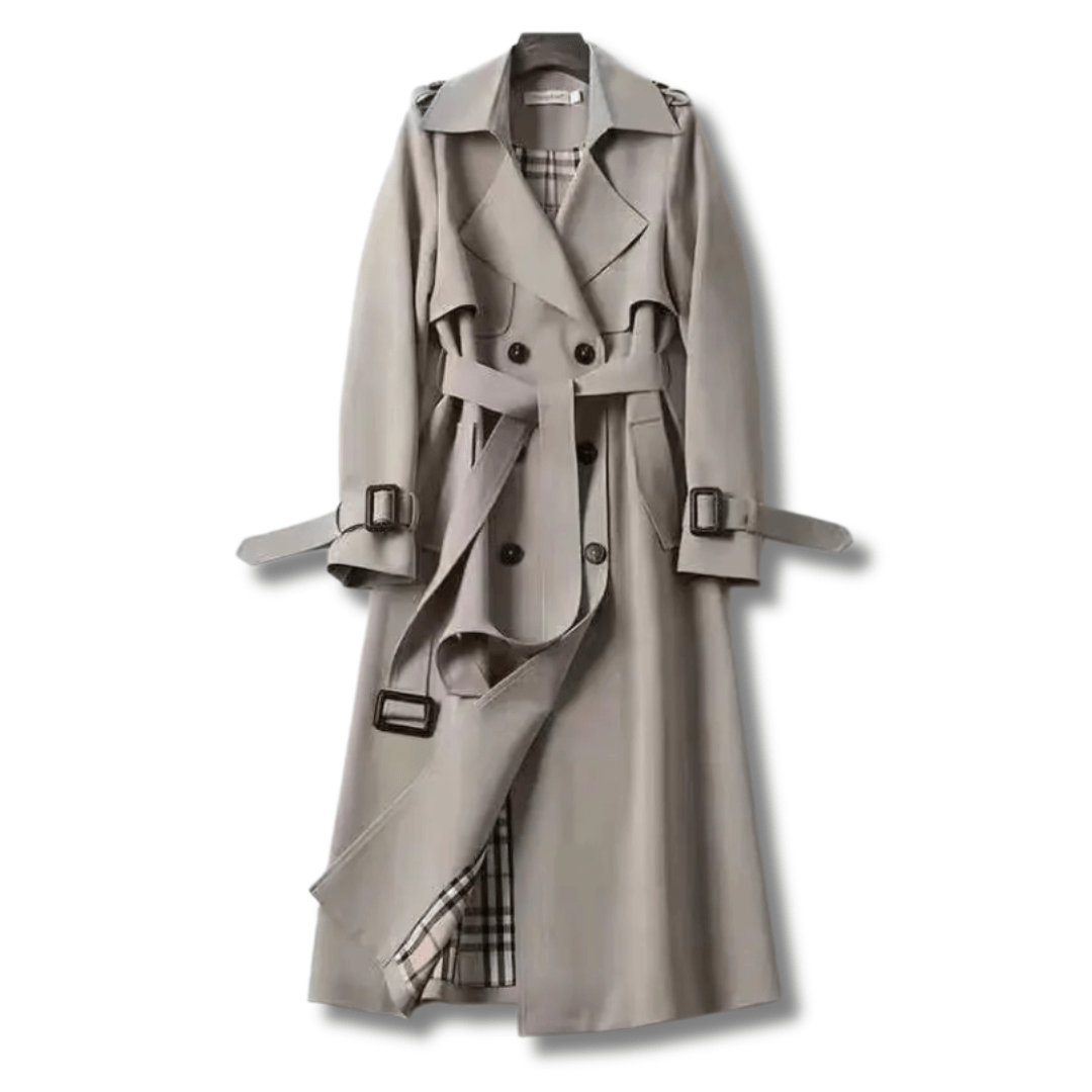 Lavinque Trenchcoat Beige / S Trench-Coat Long | Chic & Intemporel | Parfait pour la Mi-Saison