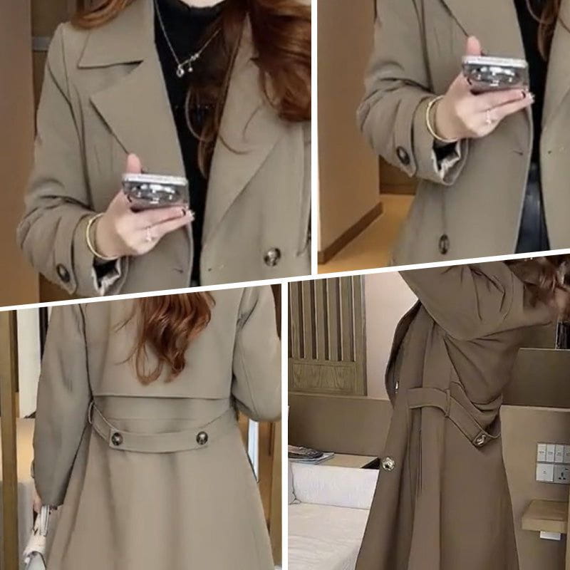 Lavinque Trenchcoat Manteau Long Classique | Coupe Élégante | Chic et Intemporel