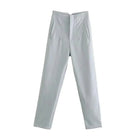 Lavinque Trousers Bleu Clair / XS Pantalon Chino Beige | Taille Haute | Classique et Élégant