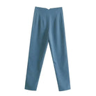 Lavinque Trousers Bleu / XS Pantalon Chino Beige | Taille Haute | Classique et Élégant