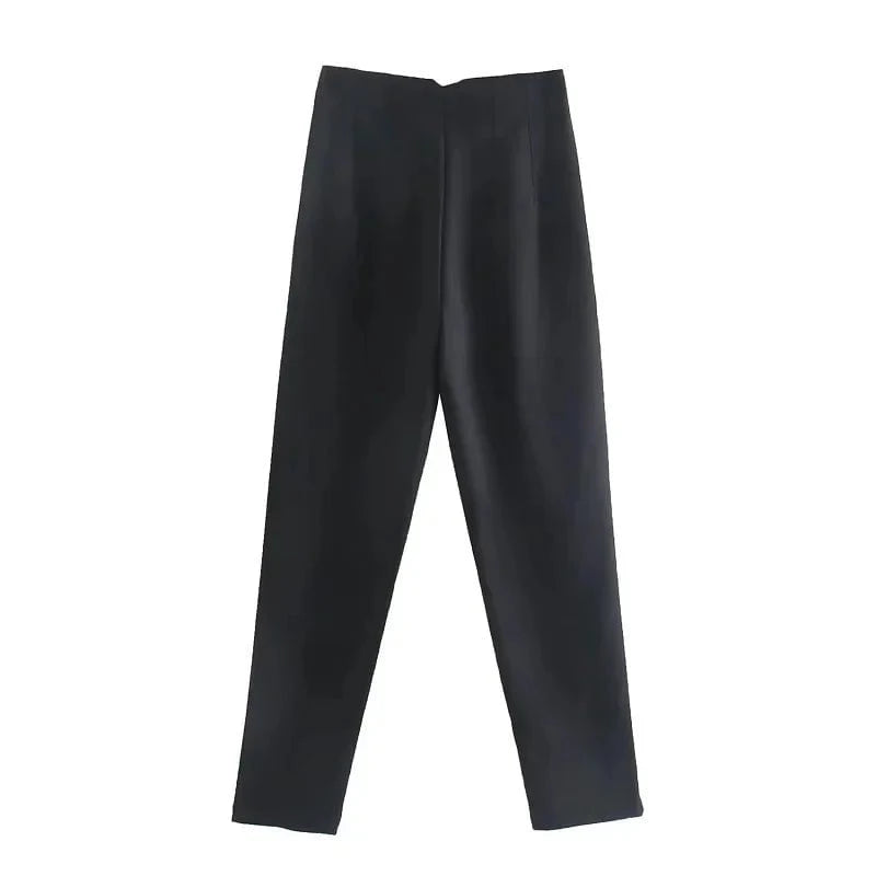 Lavinque Trousers Noir / XS Pantalon Chino Beige | Taille Haute | Classique et Élégant