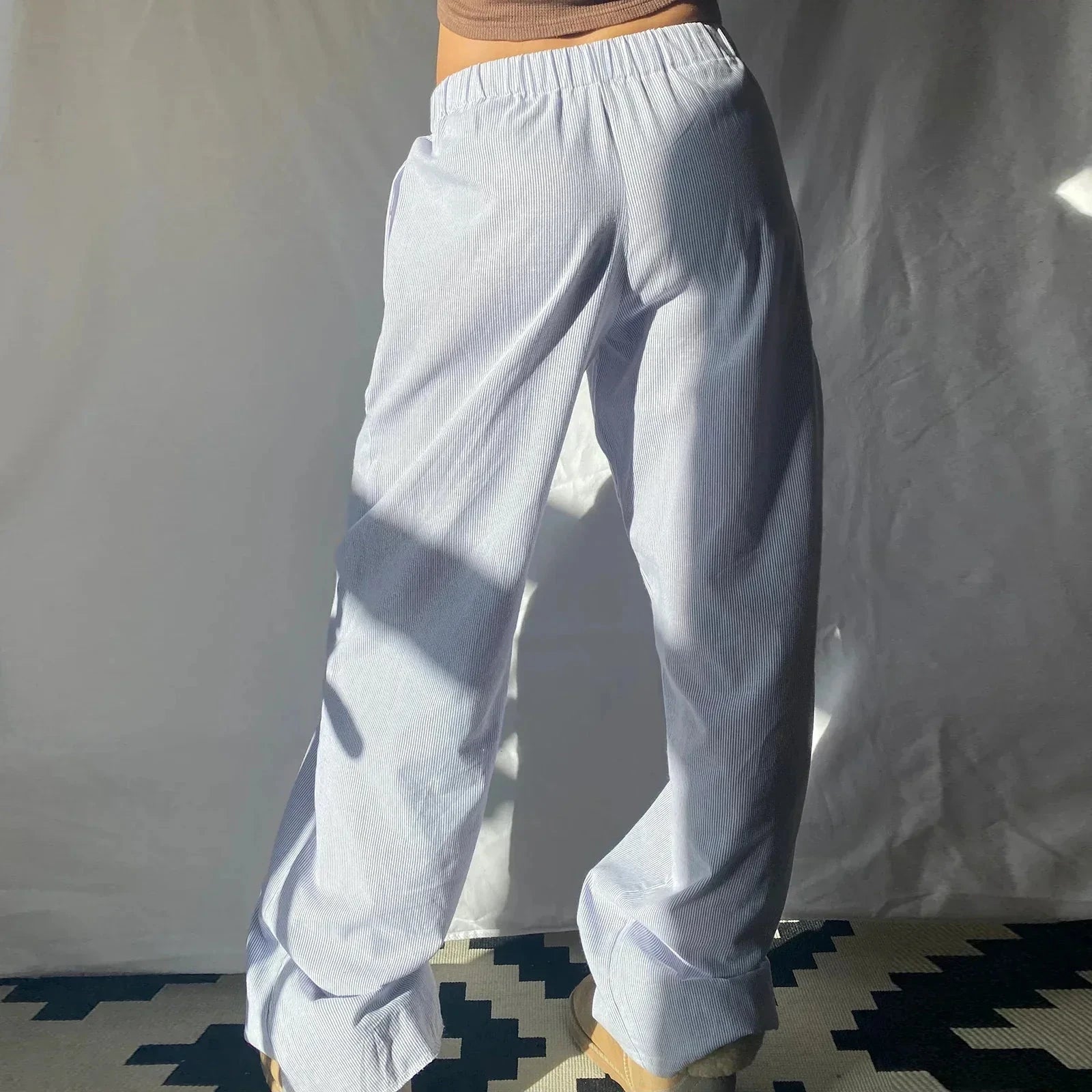 Lavinque Trousers Pantalon Décontracté Rose | Taille Élastique | Doux et Confortable