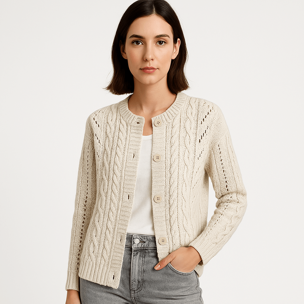 Lavinque Vest Gilet Bohème à Torsades | Tricot Ajouré | Confort Décontracté & Élégant