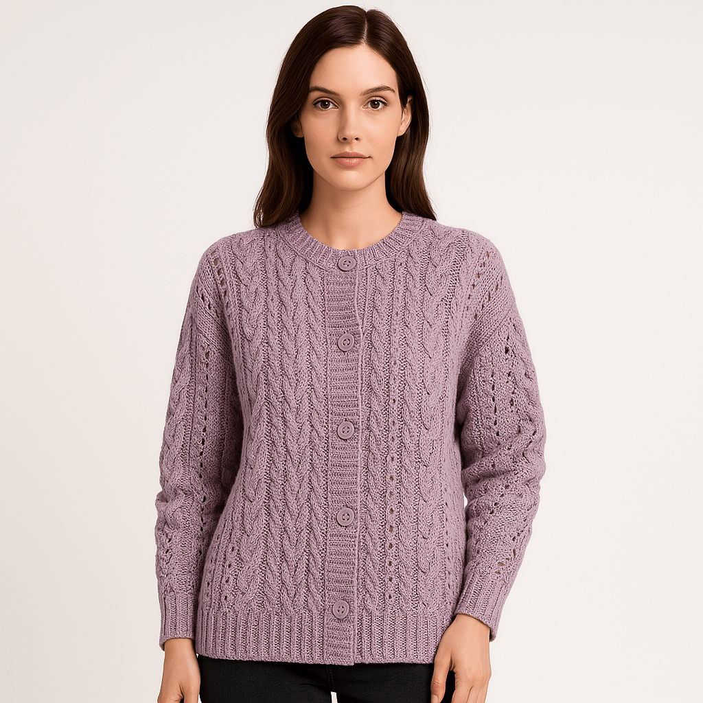 Lavinque Vest Gilet Bohème à Torsades | Tricot Ajouré | Confort Décontracté & Élégant