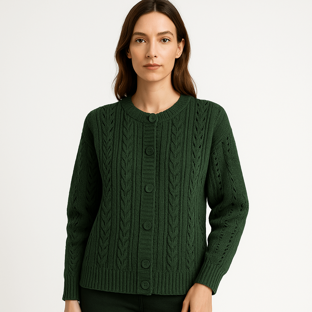 Lavinque Vest Gilet Bohème à Torsades | Tricot Ajouré | Confort Décontracté & Élégant