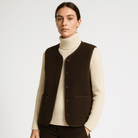 Lavinque Vest Gilet Sherpa Sans Manches | Blanc Cassé | Douillet et Décontracté