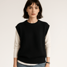 Lavinque Vest Pull Sans Manches Maille Torsadée | Acrylique | Élégance Décontractée