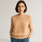 Lavinque Vest Pull Sans Manches Maille Torsadée | Acrylique | Élégance Décontractée