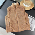 Lavinque Vests Camel / S Gilet sans manches en fausse fourrure | Doux et chaleureux | Style cosy et tendance
