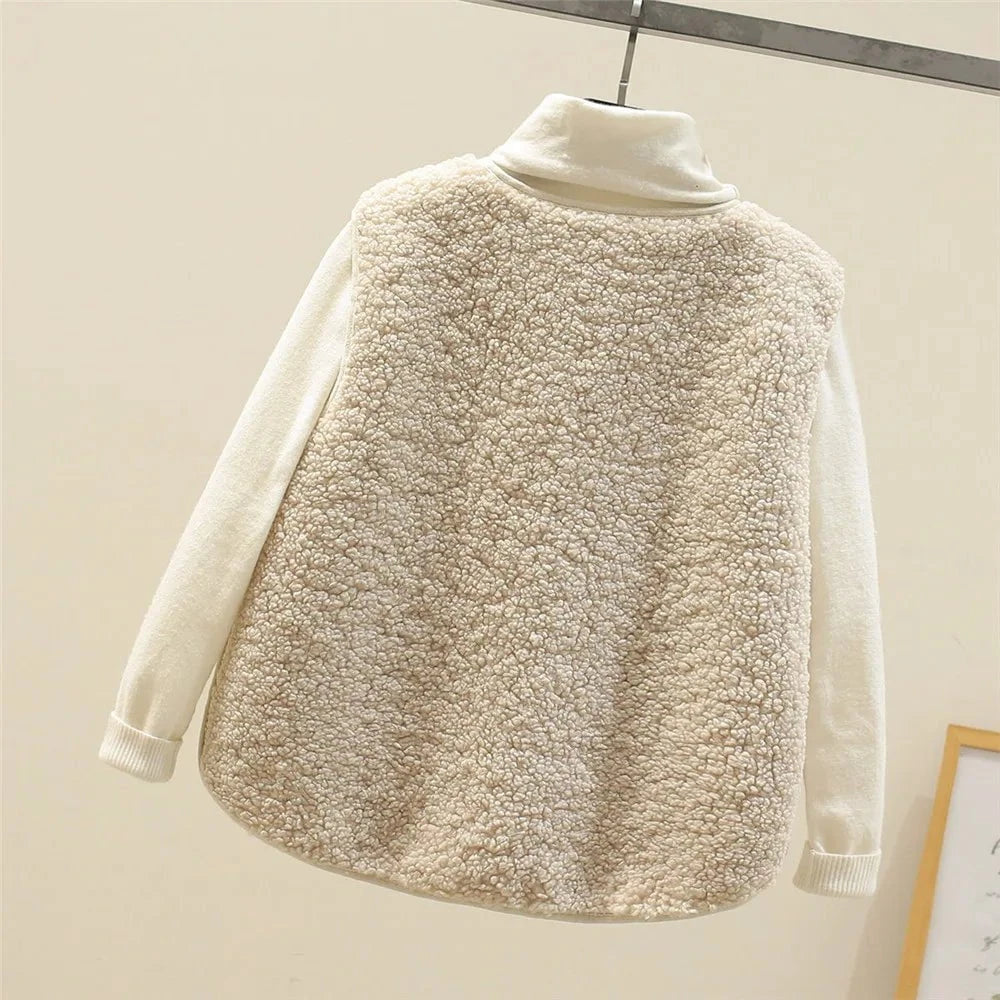 Lavinque Vests Gilet Sans Manches | Effet Mouton | Chaleur et Style Décontracté