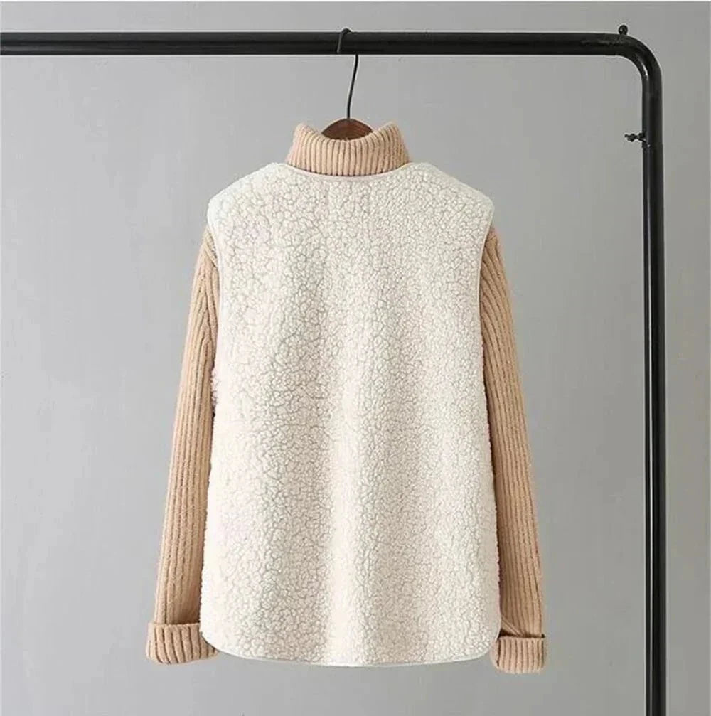 Lavinque Vests Gilet Sans Manches | Effet Mouton | Chaleur et Style Décontracté