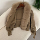 Lavinque Vests Gilet Tricoté avec Col en Fausse Fourrure | Élégance & Chaleur | Féminin et Raffiné