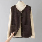 Lavinque Vests Marron / S Gilet Sans Manches | Effet Mouton | Chaleur et Style Décontracté