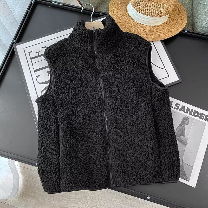 Lavinque Vests Noir / S Gilet sans manches en fausse fourrure | Doux et chaleureux | Style cosy et tendance
