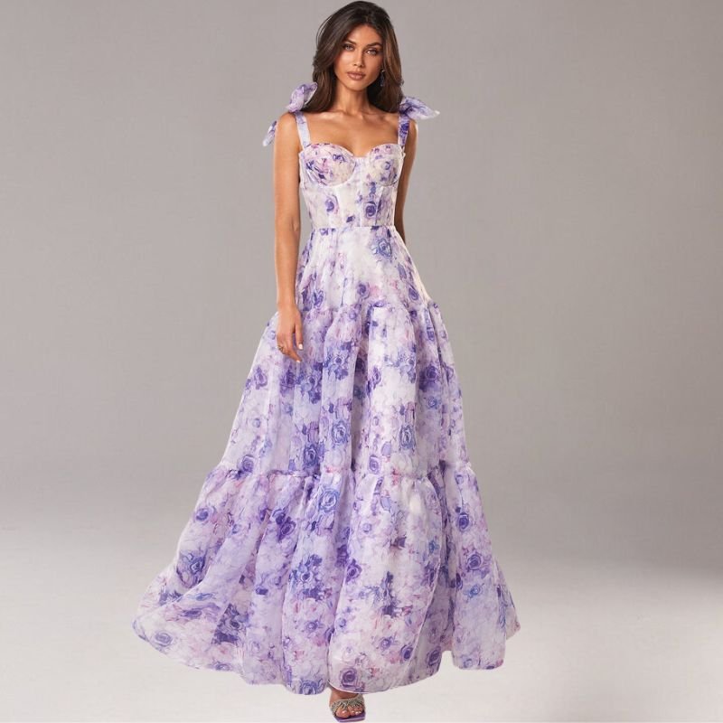 Robe Longue Fleurie