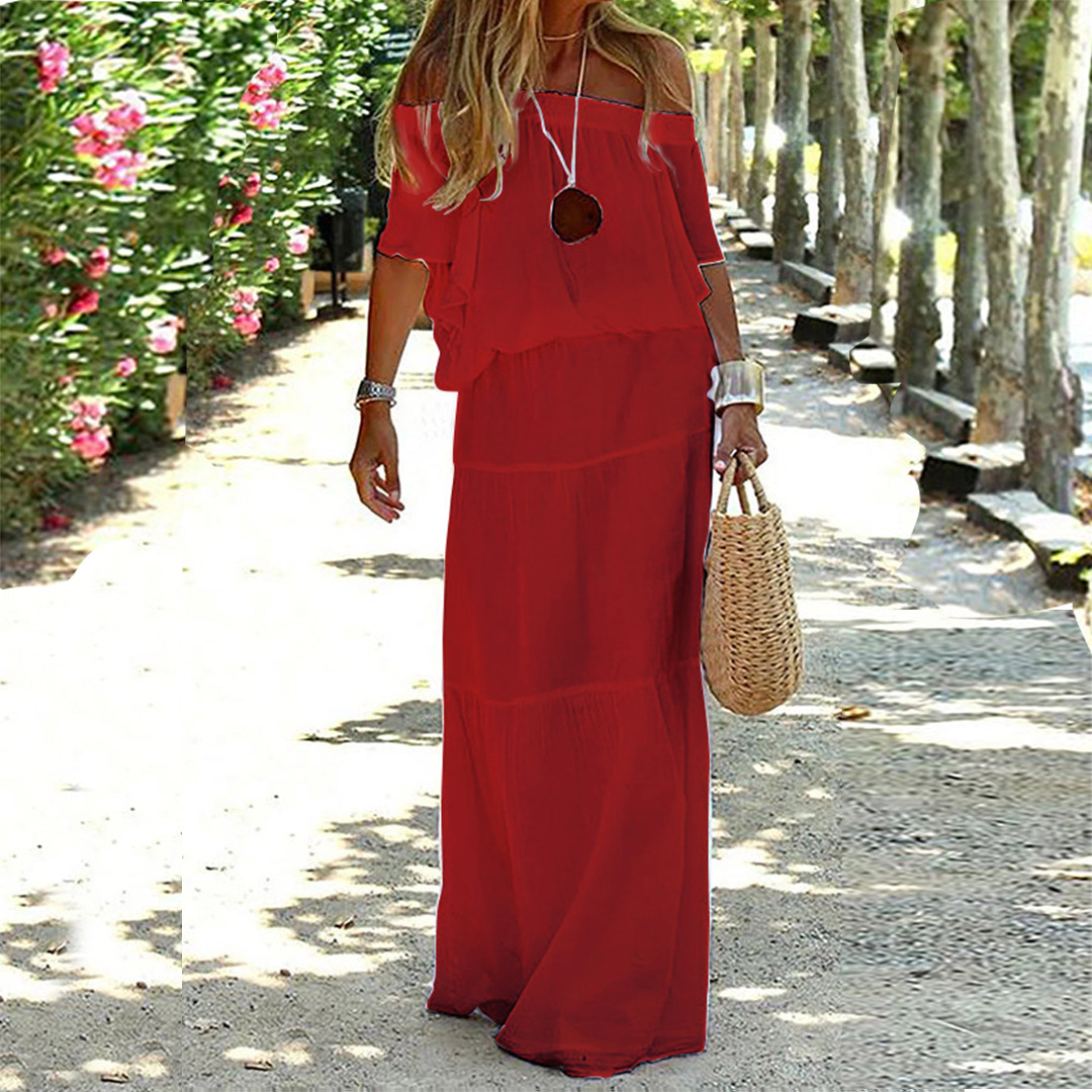 Robe Longue Off-Shoulder