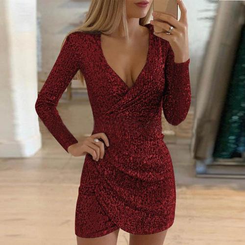 Robe Courte à Sequins