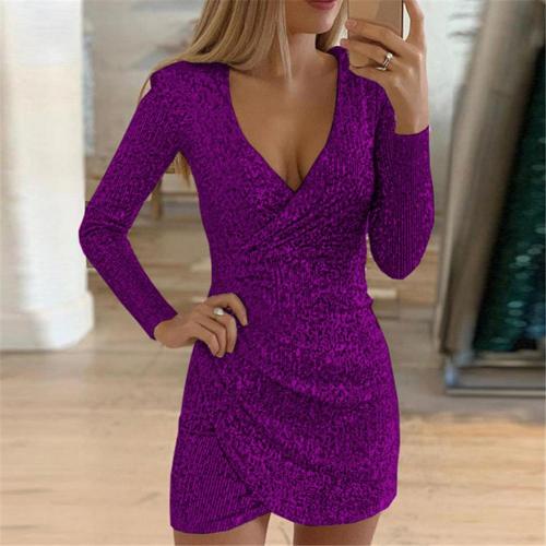 Robe Courte à Sequins